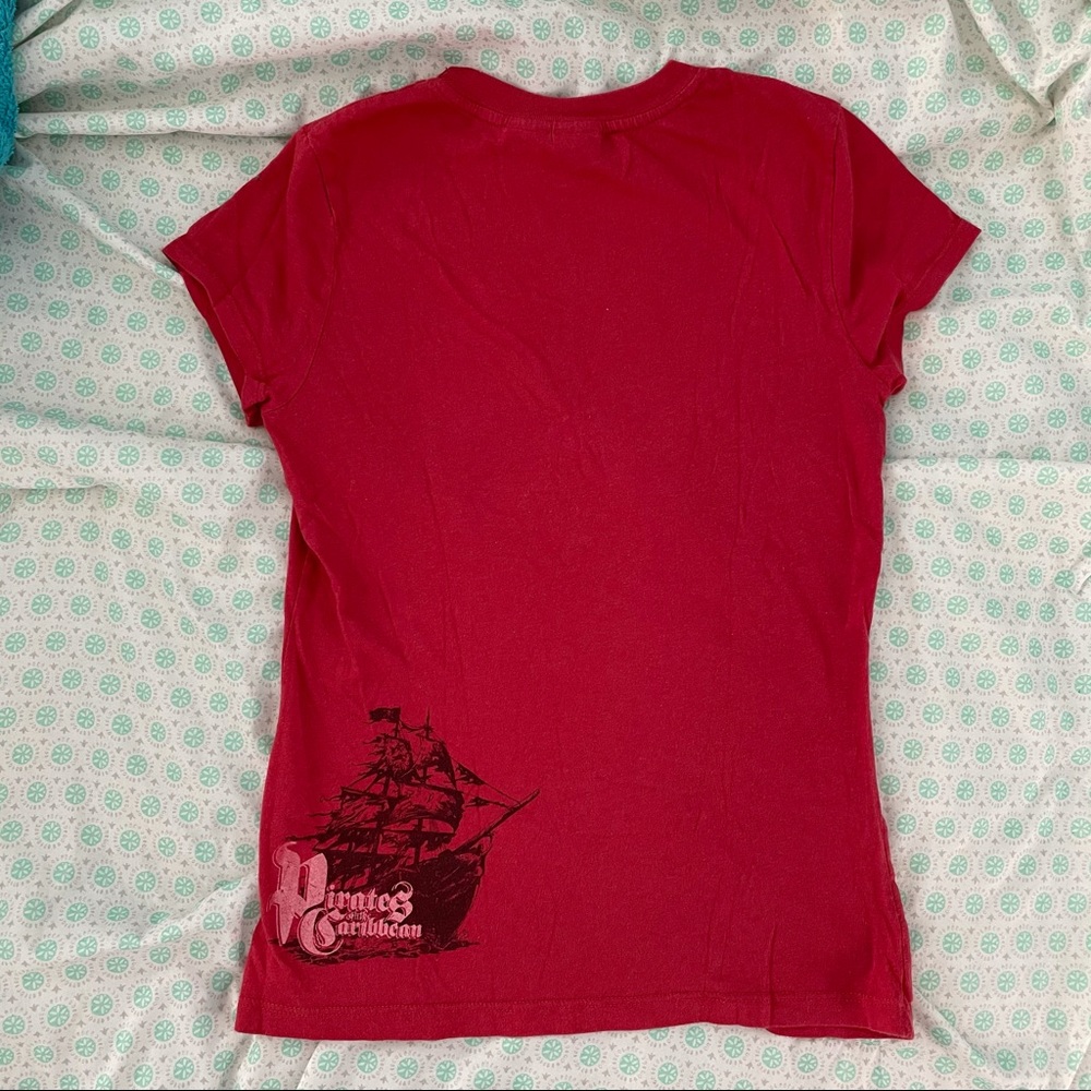 Pirates of the Caribbean Disney T-Shirt 2000s Vintage Y2K - Picture 4 of 7